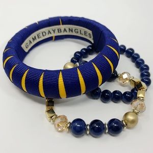 Notre Dame Bangle & Beaded Bracelet Game Day Set